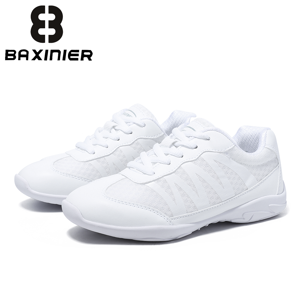 Badminton Shoes - Sepatu Atletik Putih BAXINIER untuk Anak