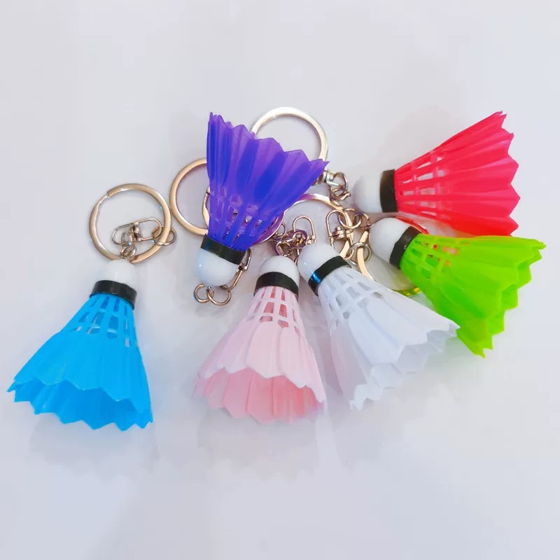 Badminton Shuttlecock - Gantungan Kunci Bulu Tangkis Mini Kreatif