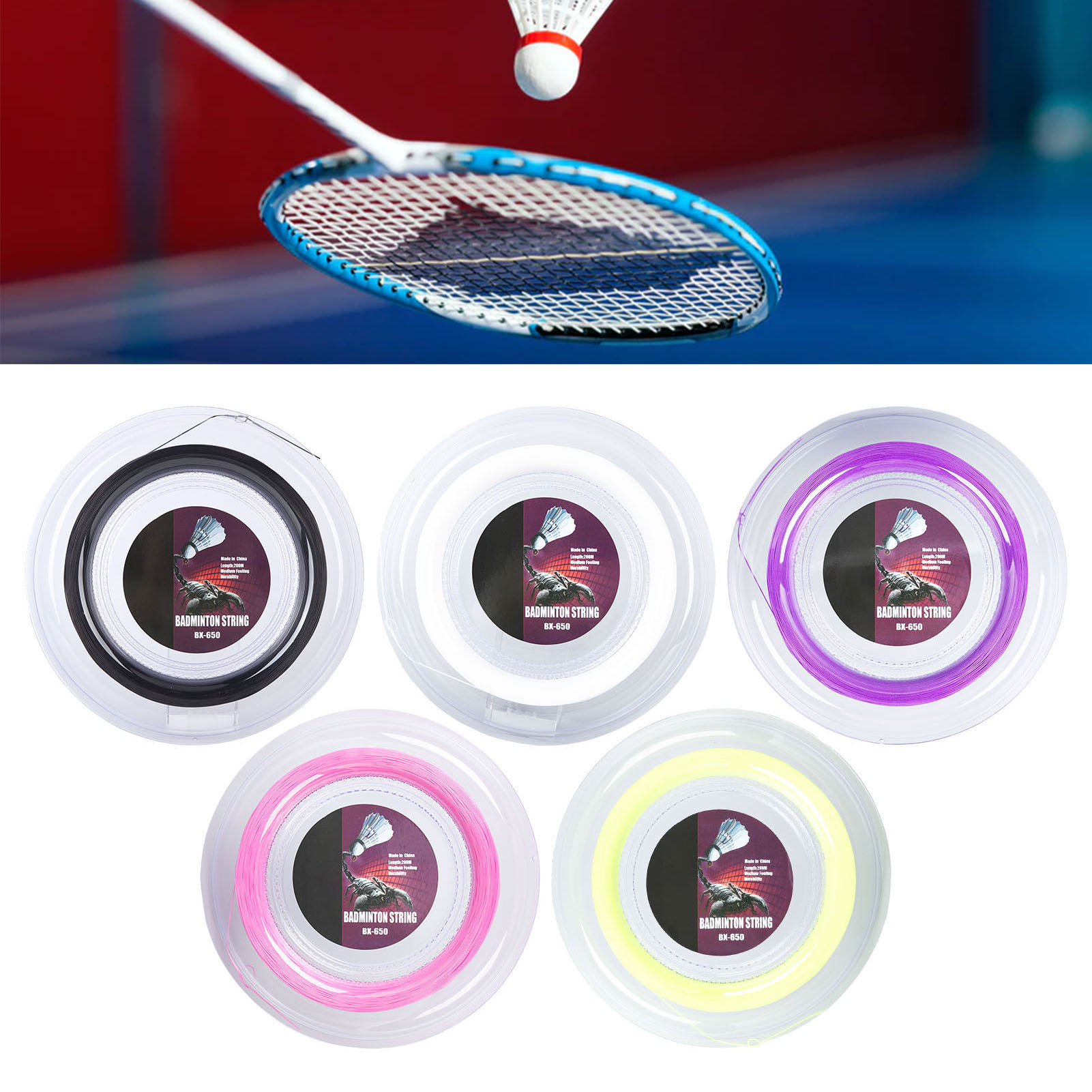 Badminton Rs - Senar Raket Bulu Tangkis 0.72mm 200m,