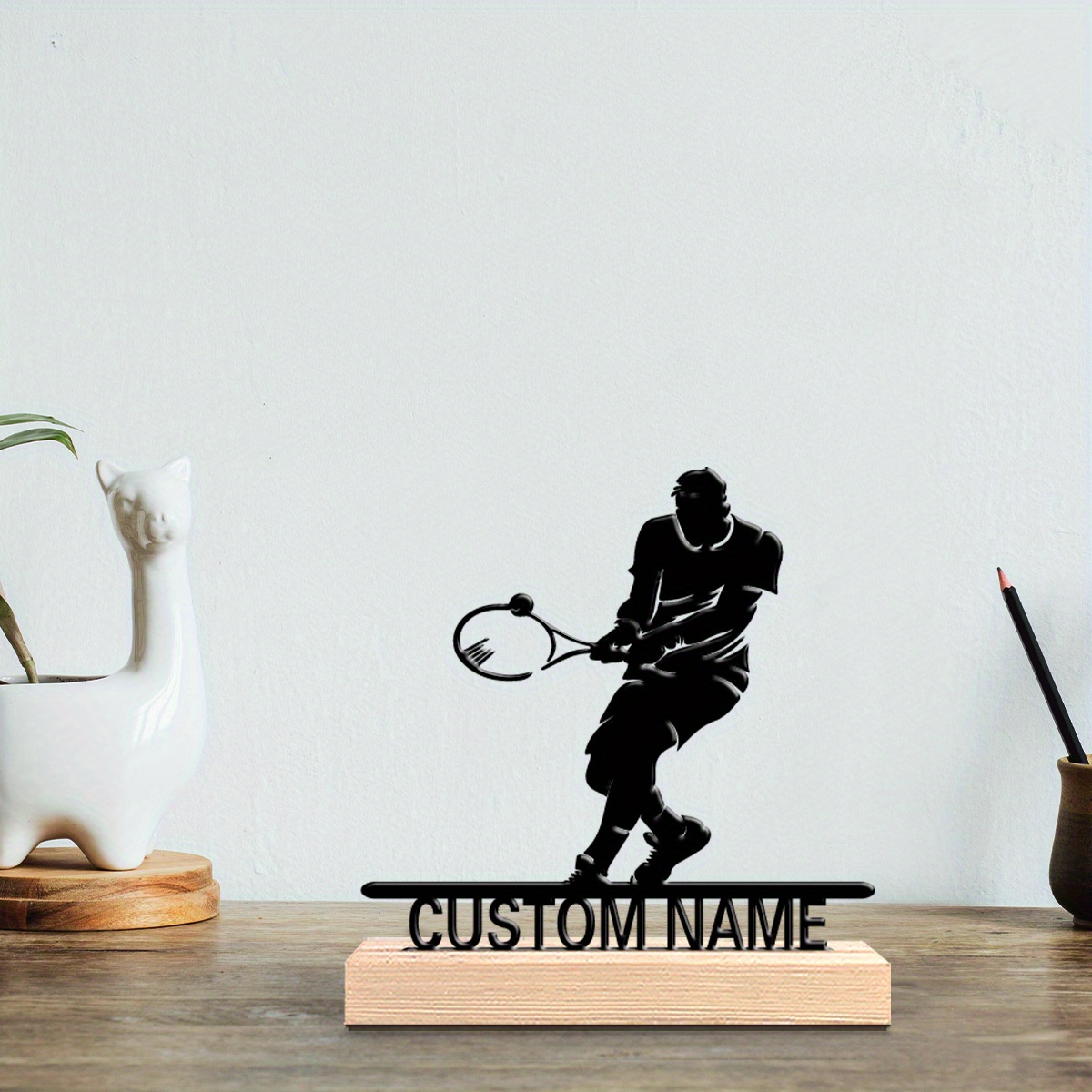 Badminton Player - Patung Logam Pemain Tenis yang Dipersonalisasi