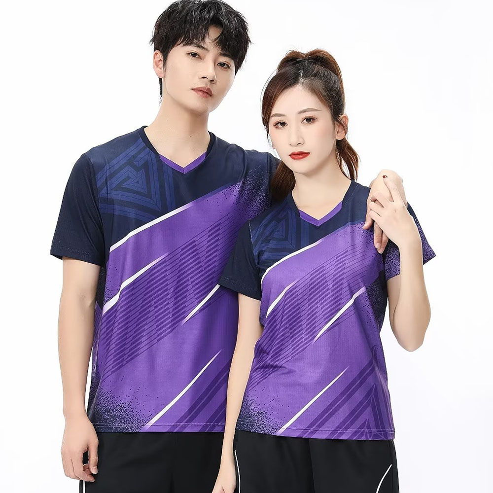 Badminton Kids - Kaus lengan pendek Ping Pong Pria