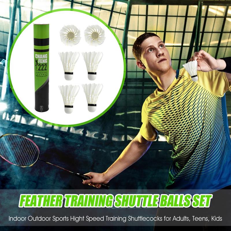 12 Buah Shuttlecock Bulu Tangk - Badminton Raket ulasan dan harga