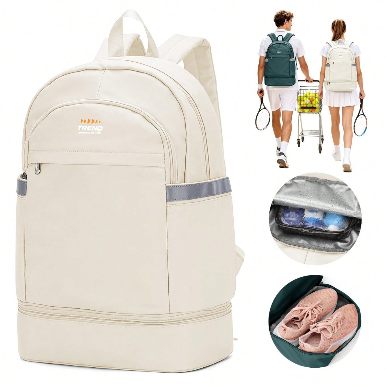 Ransel Wanita Kasual, Ransel O - Badminton Shoes ulasan dan harga
